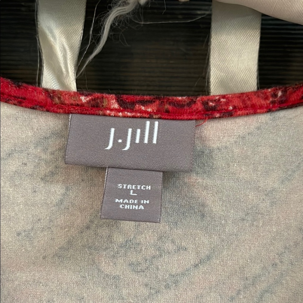 J. Jill Red and Black Paisley Dress - Picture 3 of 4